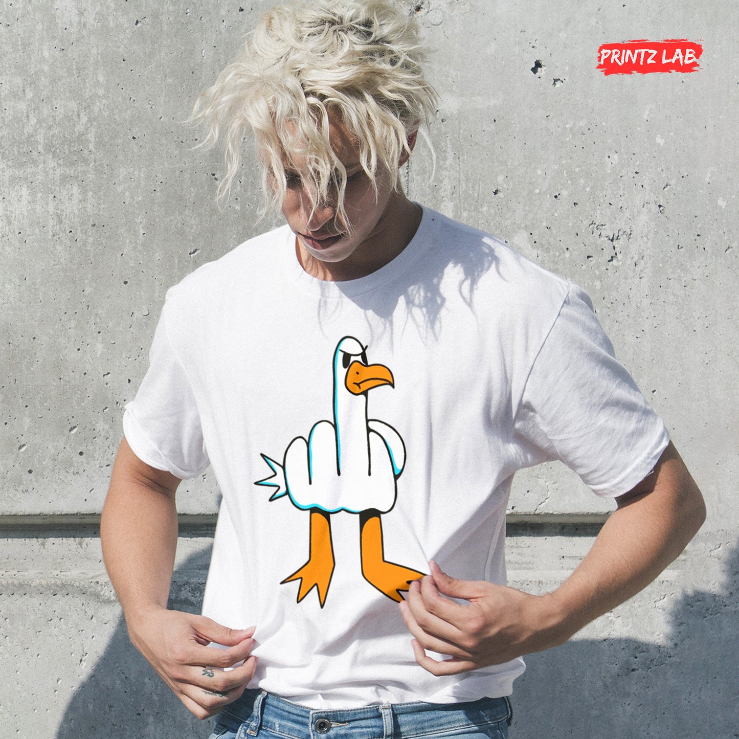 Rude Seagull - Graphic Tee - Unisex Jersey Short Sleeve T-Shirt