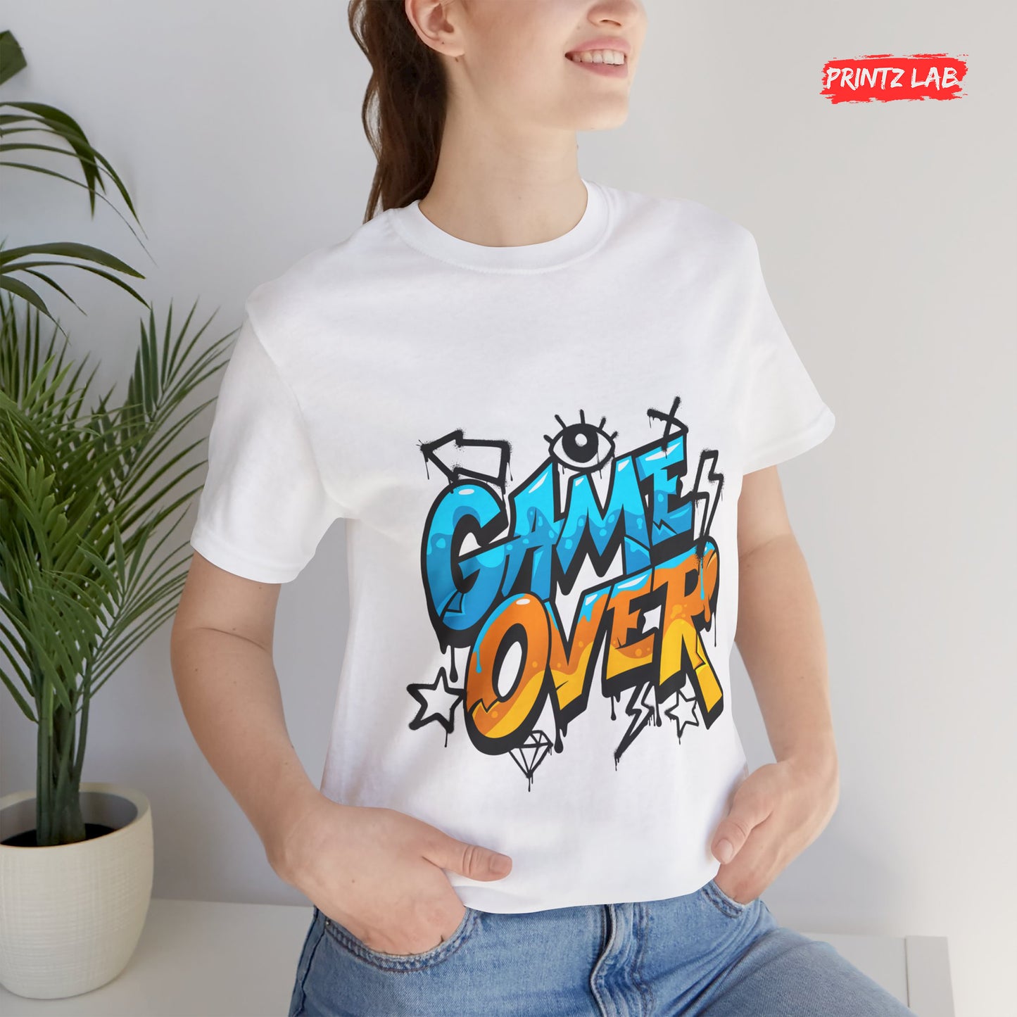 Game Over-Unisex Jersey Short Sleeve Tee