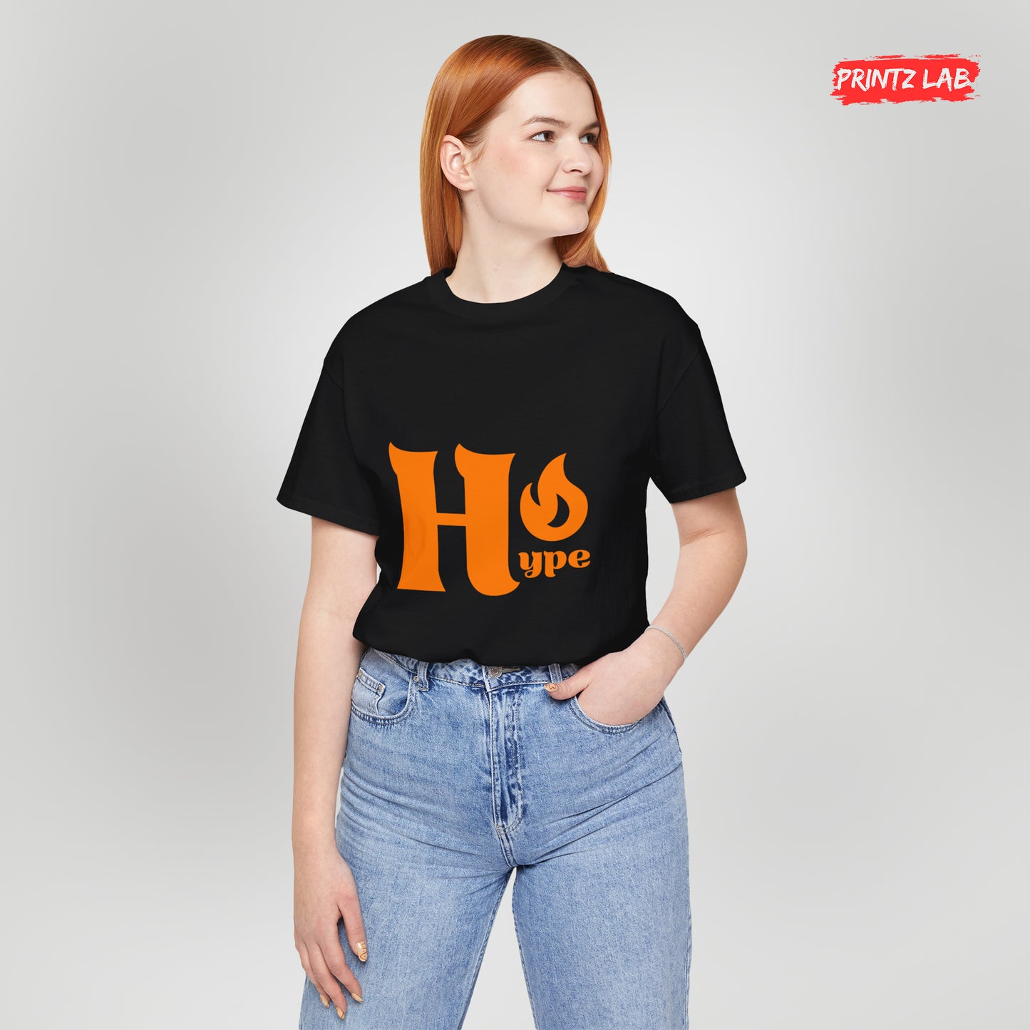 Hype Graphic Unisex Jersey Tee - Casual Streetwear T-Shirt