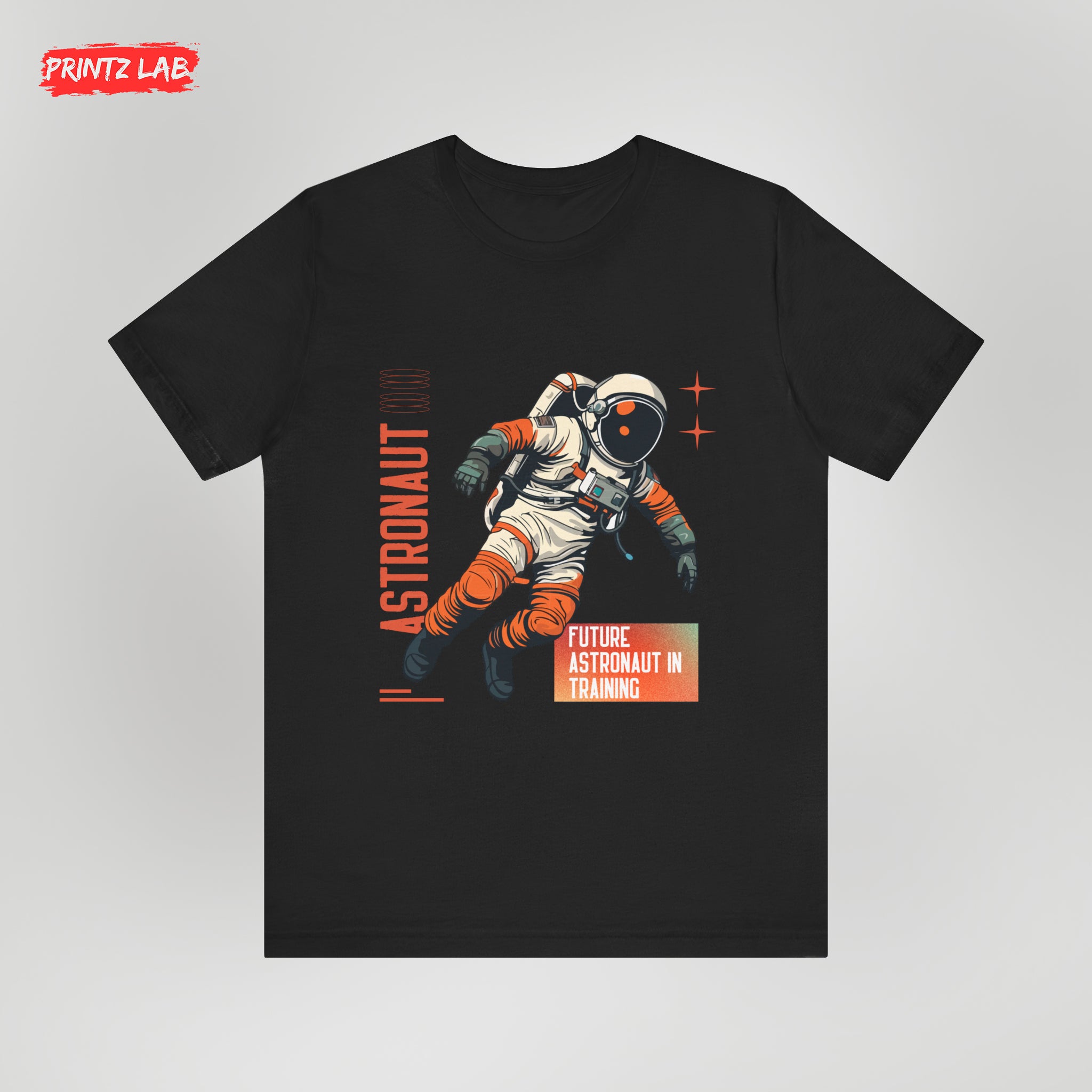 Future Astronaut in Training T-Shirt - Black - Unisex Jersey Tee for Space Lovers