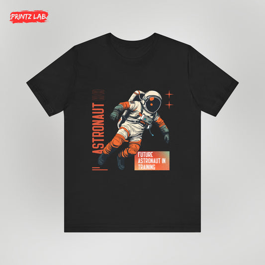 Future Astronaut in Training T-Shirt - Black - Unisex Jersey Tee for Space Lovers