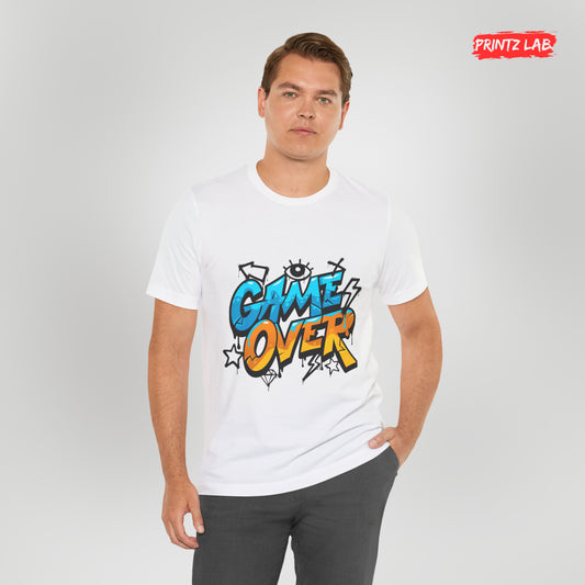 Game Over-Unisex Jersey Short Sleeve Tee