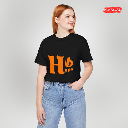 Hype Graphic Unisex Jersey Tee - Casual Streetwear T-Shirt