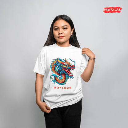 Lucky Dragon Unisex Jersey Short Sleeve Tee - Vibrant Graphic Tee for Dragon Enthusiasts