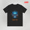 Flaming Fury Skull Graphic Tee - Black - Unisex Jersey Short Sleeve Shirt