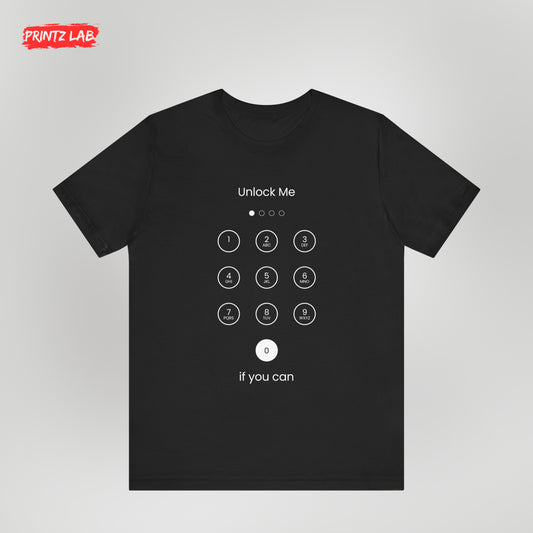 Unlock Me Unisex Jersey Short Sleeve Tee - Fun Casual Wear for Mystery Lovers