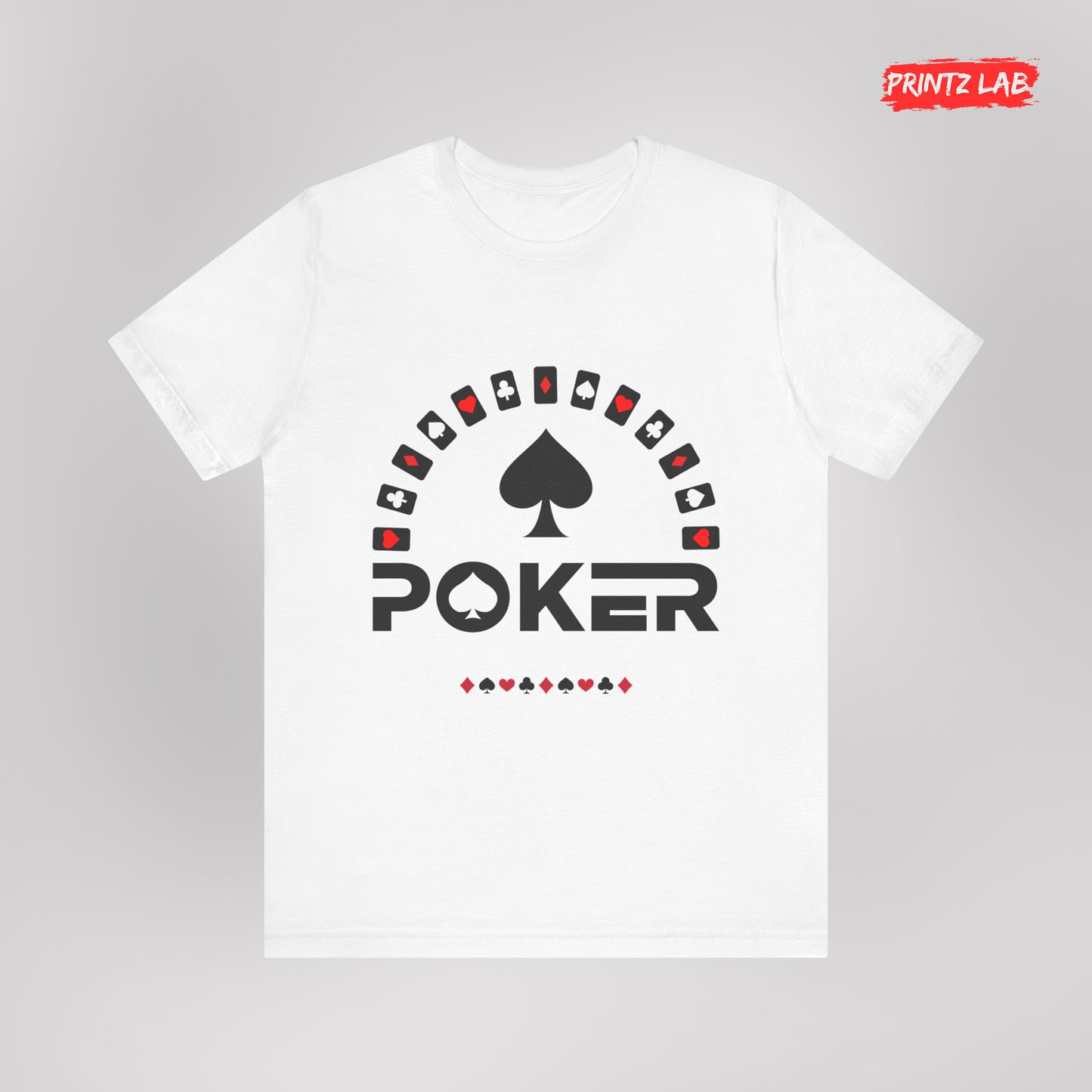 Poker Graphic Unisex Short Sleeve Tee - Perfect for Game Nights and Casual Wear