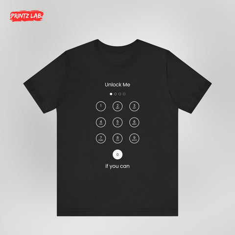 Unlock Me Unisex Jersey Short Sleeve Tee - Fun Casual Wear for Mystery Lovers